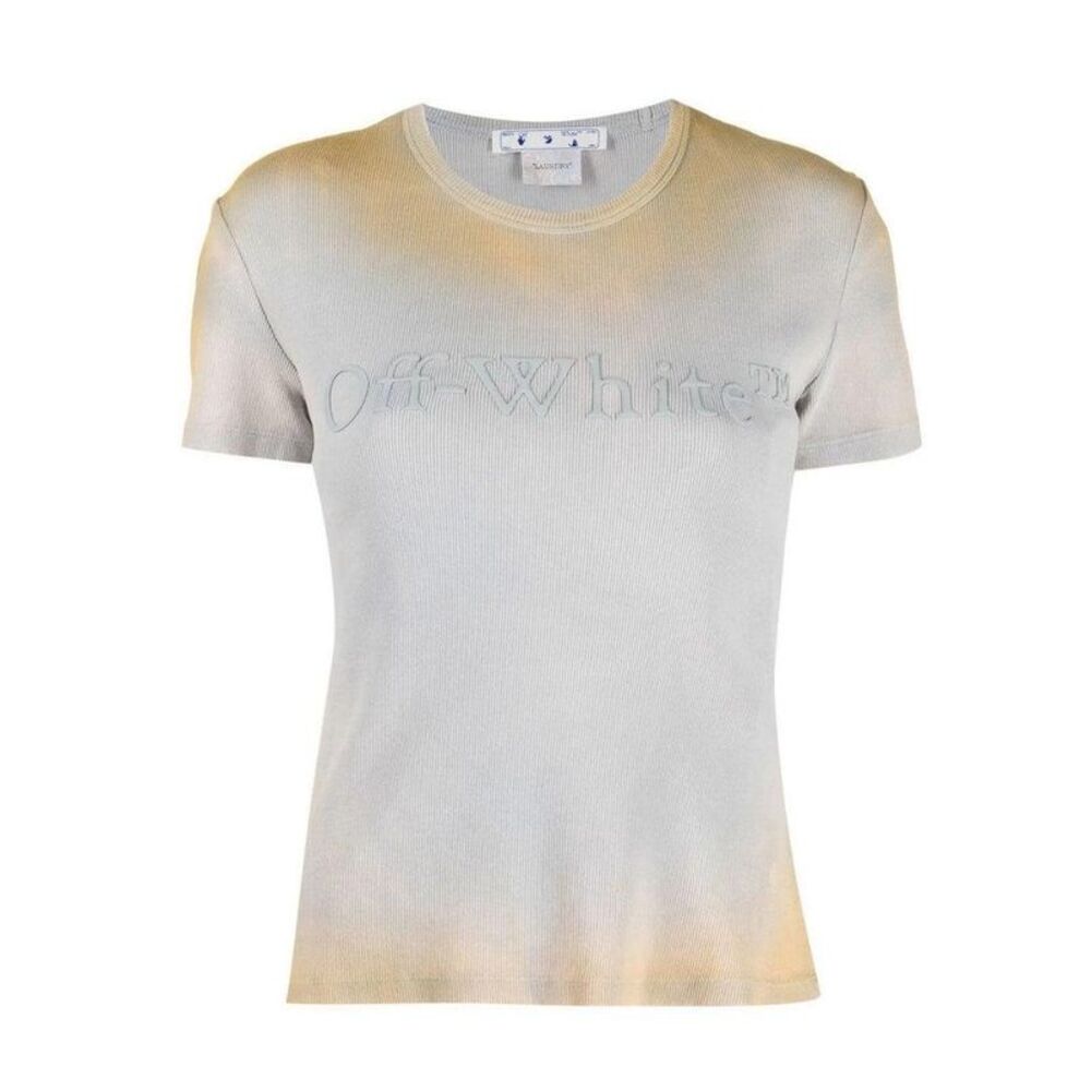 Off-White Womens/Ladies Laundry Ribbed T-Shirt / Beige